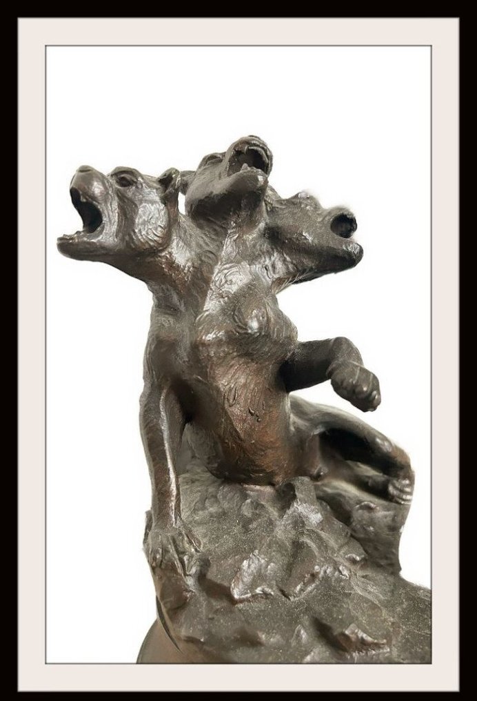 Adrien Étienne Gaudez. - Γλυπτό, Orphée - 76 cm - Μπρούντζος #3.2