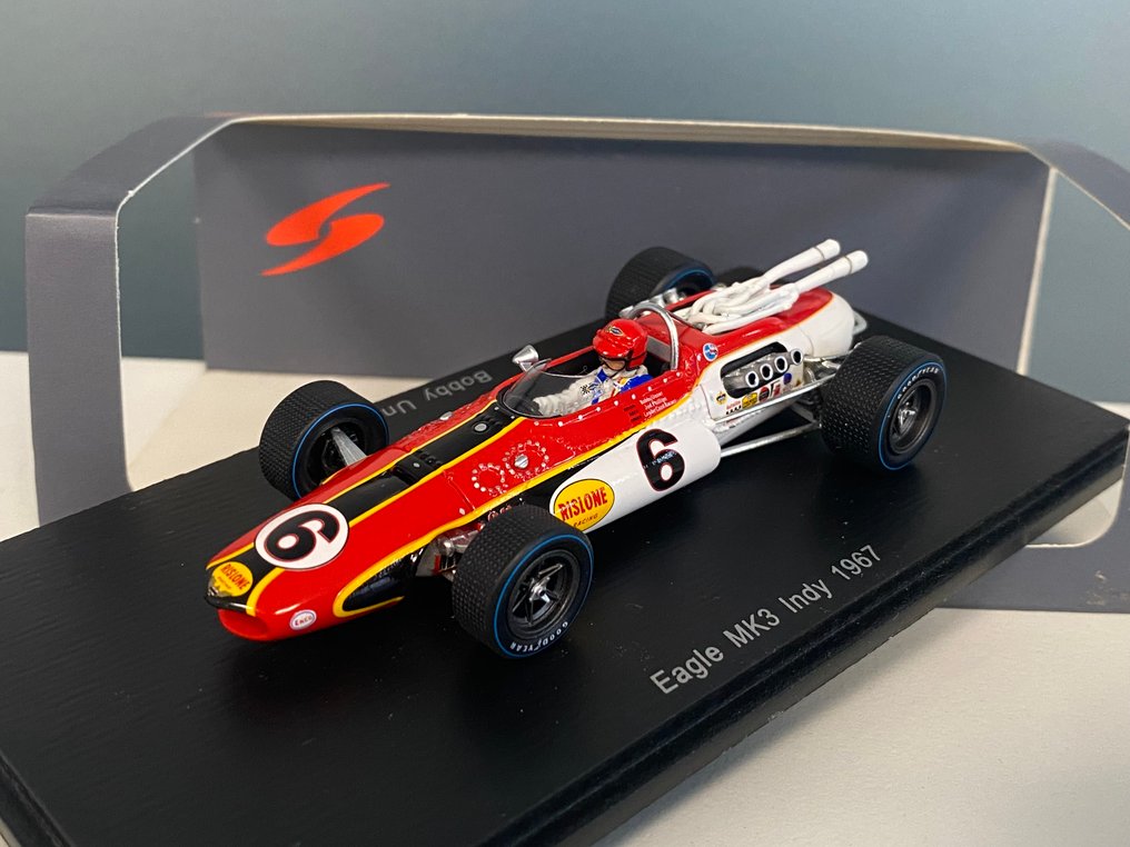 Spark 1:43 - Αυτοκίνητο μοντελισμού - Eagle MK3 #6 Season 1967 - Bobby Unser - Εξαιρετικός συλλεκτικός σε περιορισμένη και εξαντλημένη έκδοση. #1.0