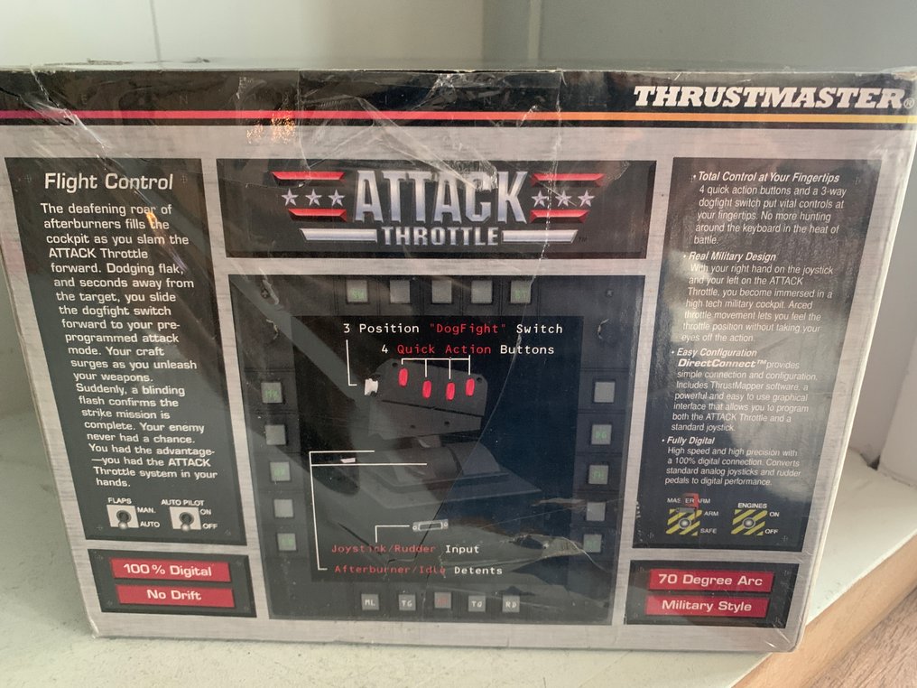 Thrustmaster Attack Throttle (airplanes simulator) - Videospiel - In der original verschweißten Verpackung #3.2