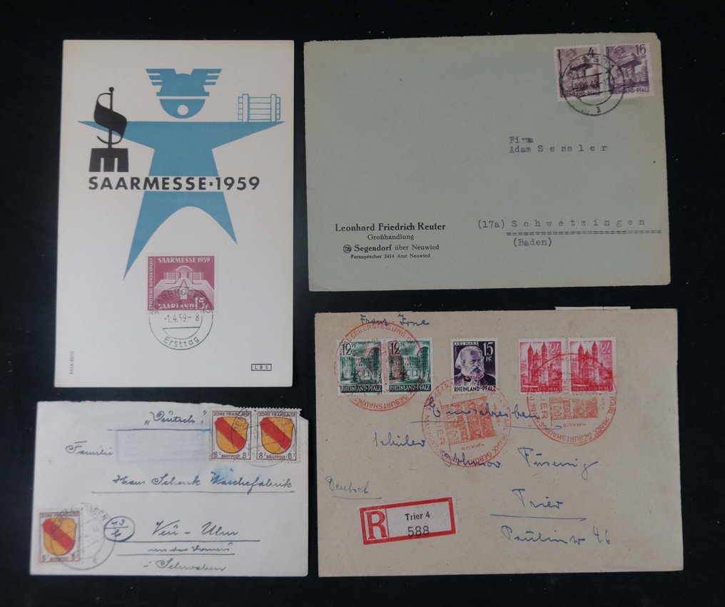 法国区和萨尔  - 法国区与萨尔 - 精彩的信件和凭证 #4.3