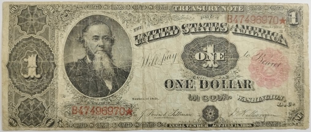 美国. - 1 Dollar - 1891 - Fr 344 #1.0