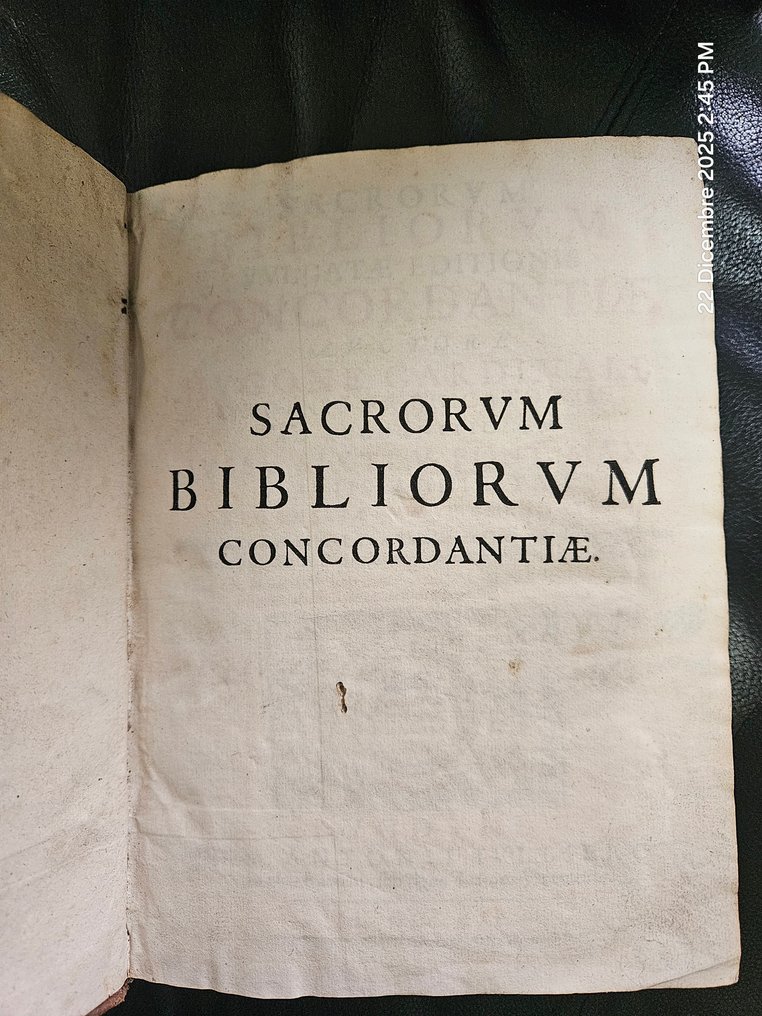 Concordantiæ Sacrorum Bibliorum Vulgatæ Editionis - 1652 #2.1