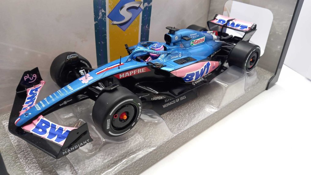 Solido 1:18 - Αυτοκίνητο μοντελισμού - Alpine A522 Fernando Alonso Monaco GP 2022 - (κώδικας C31) #1.0