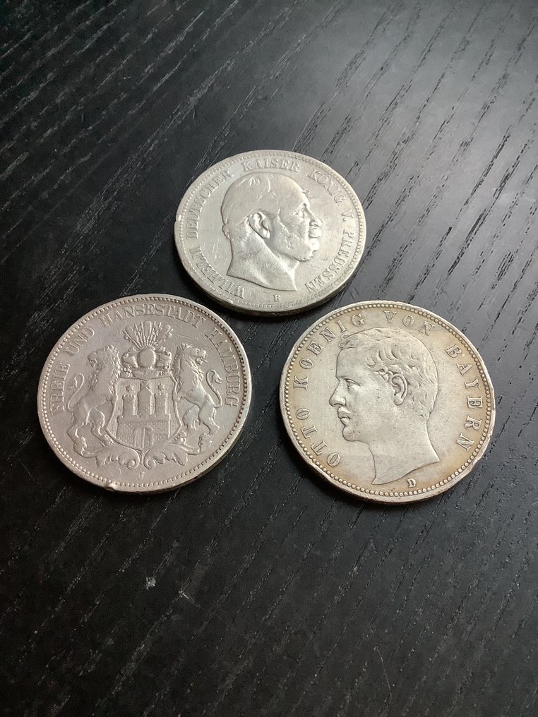 Germany, Empire 5 Mark 3x 1876/1903  (χωρίς τιμή ασφαλείας) #1.0