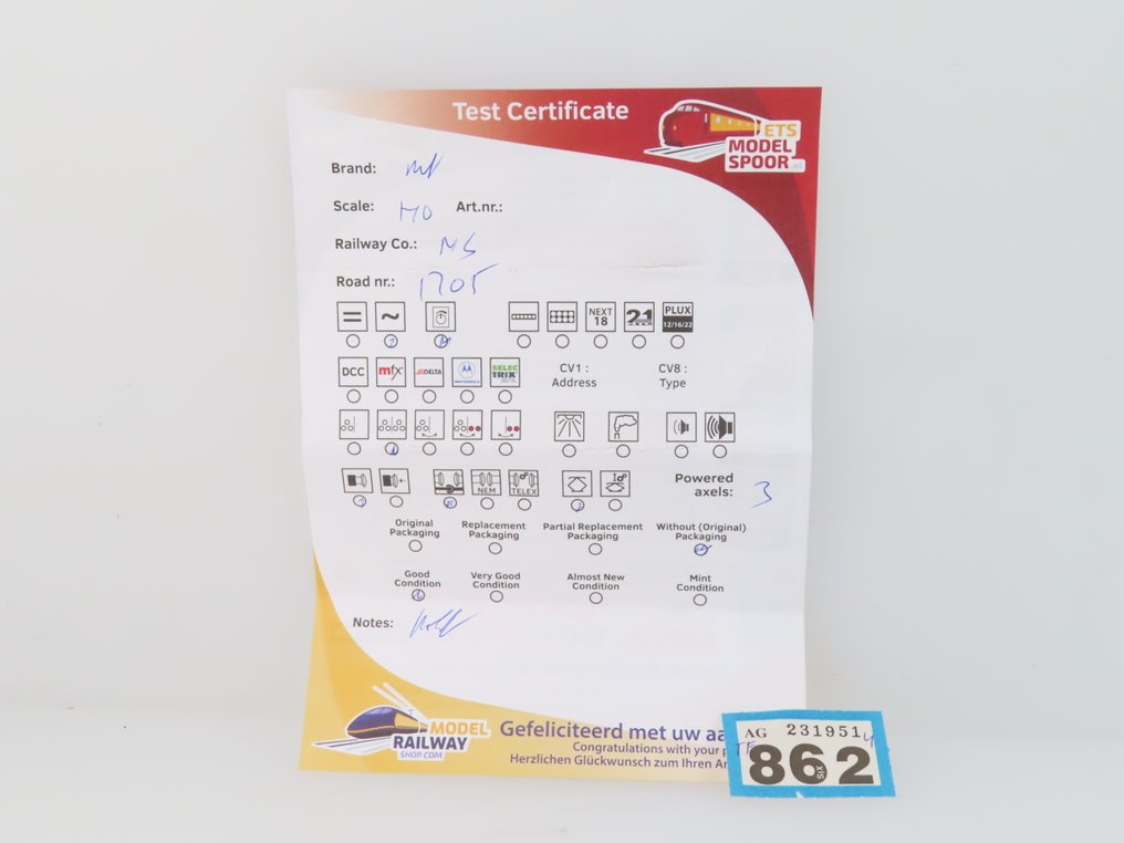 Märklin H0 - 3055 - Ηλεκτροκίνητη ατμομηχανή (1) - Serie 1200 - NS #4.3