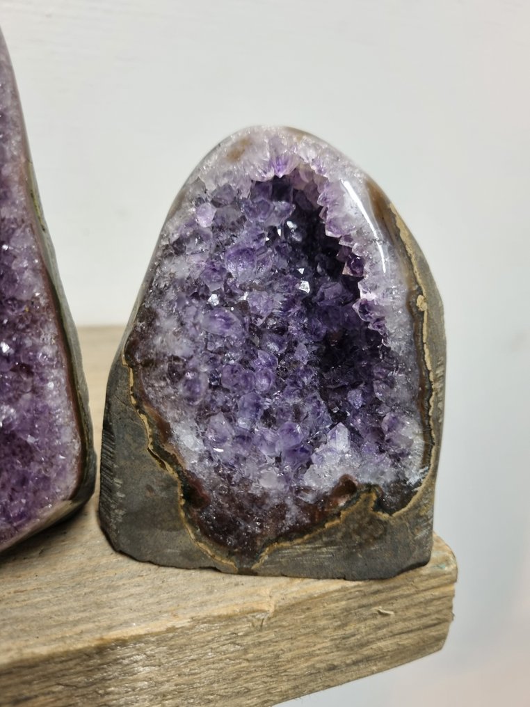 HQ Amethyst 镶边抛光，尺寸为11.5 - 7.8厘米- 1260 g - (2) #2.1