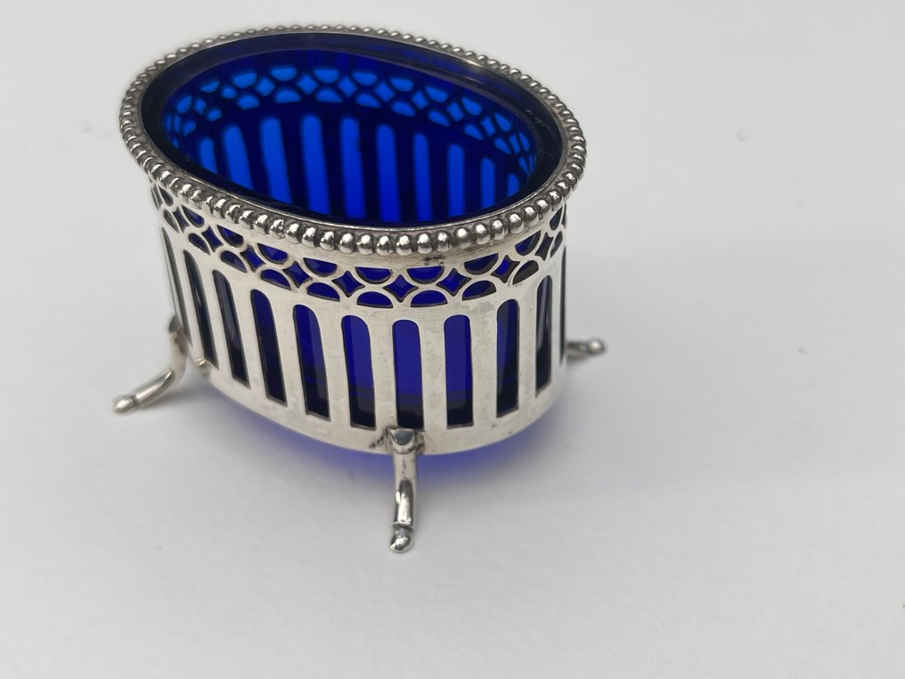 Salt båd - .833 sølv - Antik saltkar #1.0