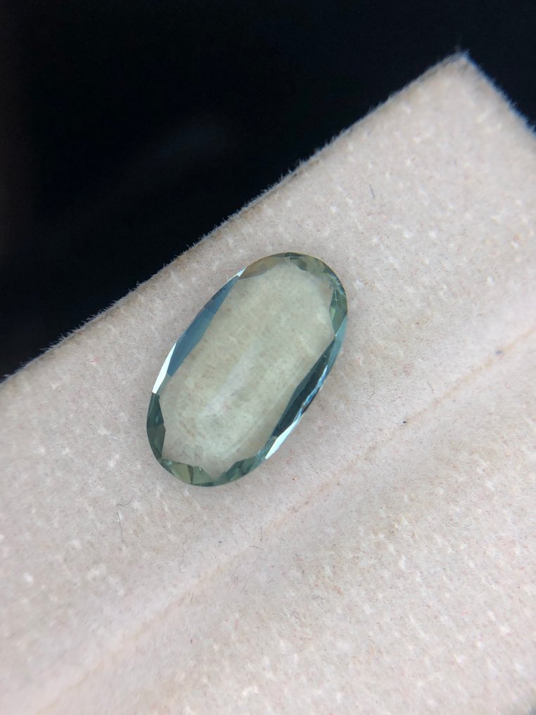 χωρίς τιμή ασφαλείας - 1 pcs Πράσινο Βηρύλλος - 3.85 ct - Διεθνής Ένωση Έγχρωμων Πολύτιμων Λίθων (ICA GemLab) - Φυσικός Βηρύλλιος #2.1