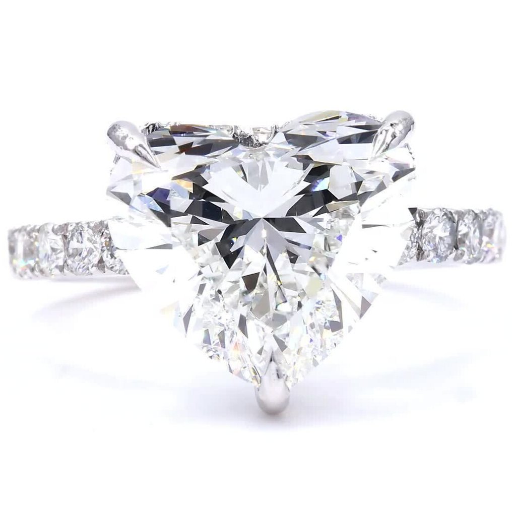 χωρίς τιμή ασφαλείας - Δαχτυλίδι - 18 καράτια Λευκός χρυσός -  6.00ct. tw. Διαμάντι (Εργαστηριακής καλλιέργειας) - Διαμάντι - E,VVS2 #1.0