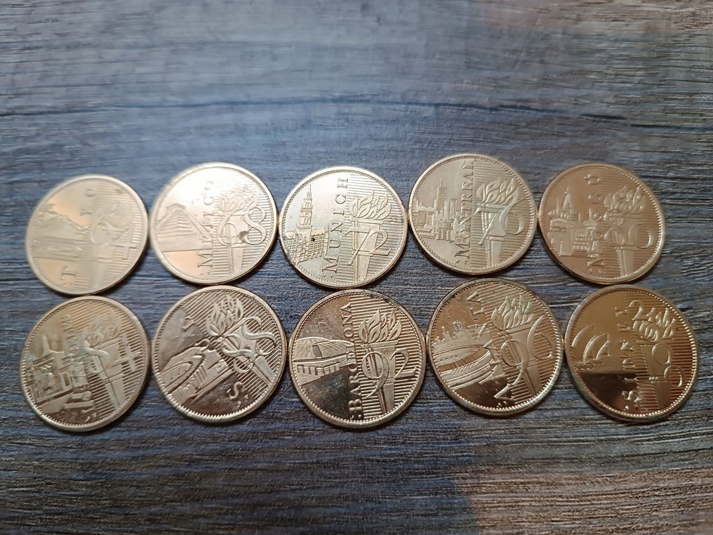 Samling af guldmønter Olympiske lege 1964-2000 #1.0