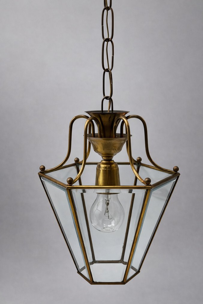 吊灯 - 黄铜, 玻璃 #2.1