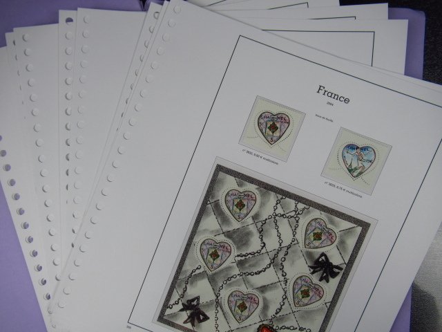 Γαλλία 2004 - Σημαντικό πρόσωπο, συλλογή γραμματοσήμων και μπλοκ σε φύλλα Yvert και Tellier. #1.0