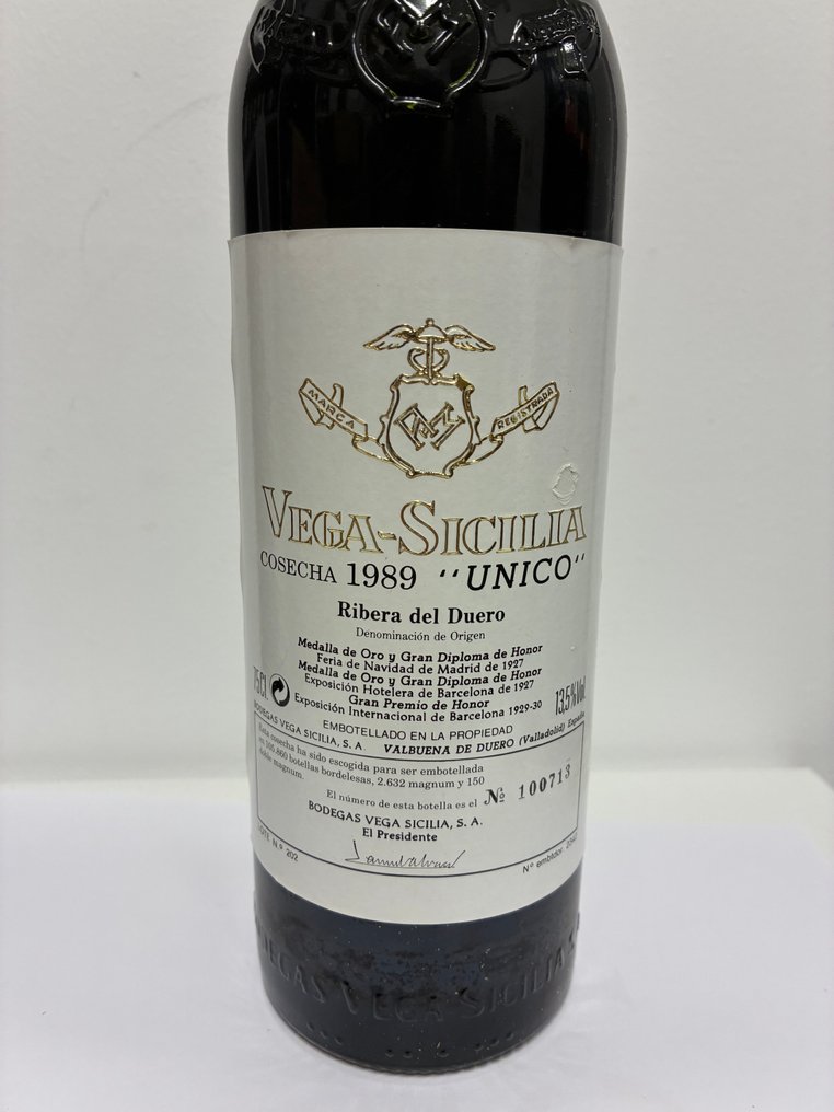 1989 Vega Sicilia Unico - Ribera del Duero Gran Reserva - 1 Flaska (0,75 l) #1.0