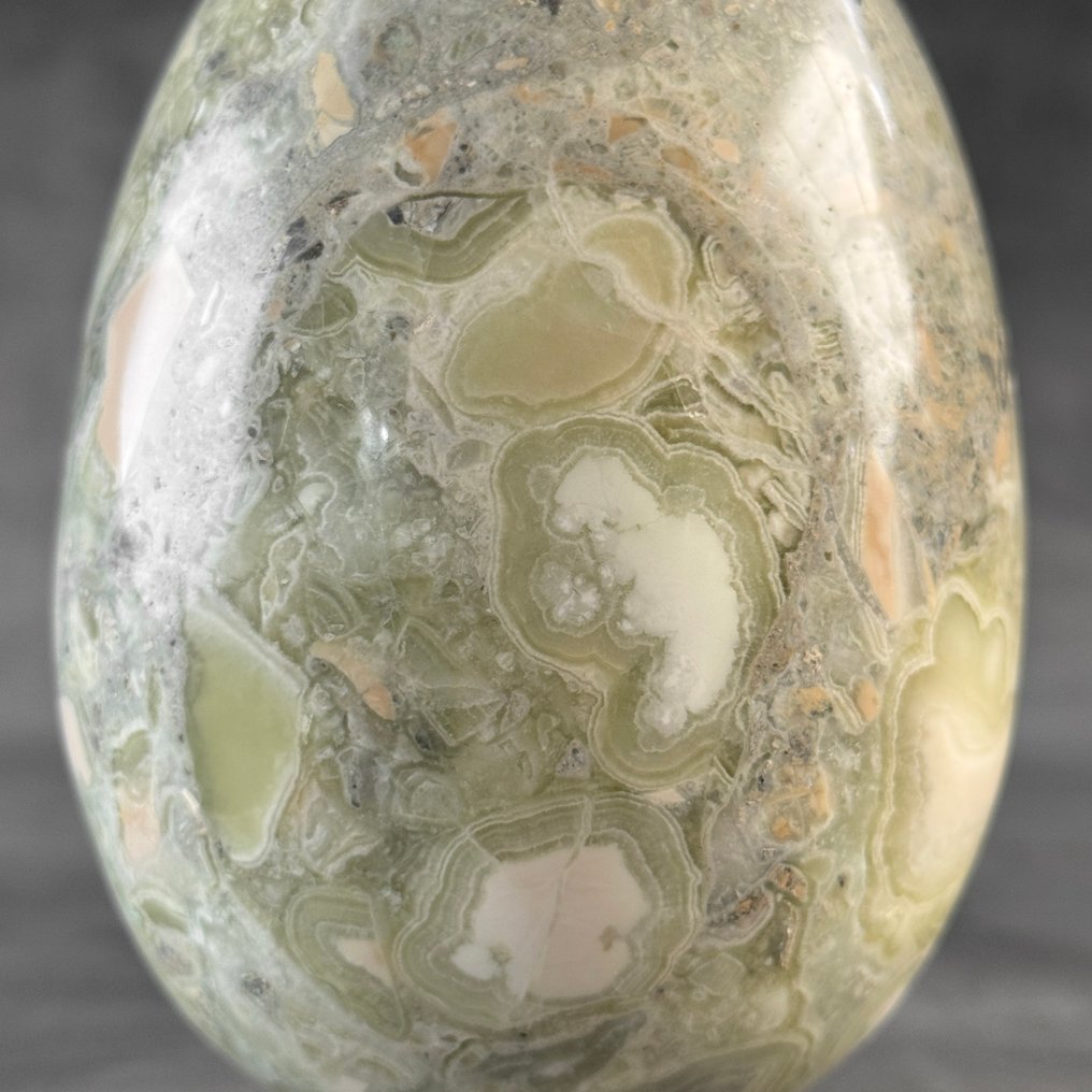 Χωρίς ελάχιστη τιμή - Όμορφο ζευγάρι από όνυχα. Αυγόσχημο και σφαίρα σε προσαρμοσμένες βάσεις.- 2900 g - (2) #3.2