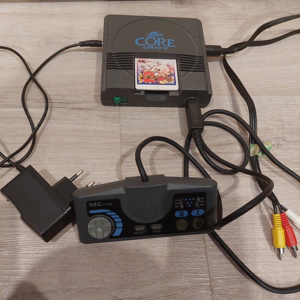 NEC - PC Engine Core-Graphx - complete + 6 GAMES including PC KID 2 - Video game console + games #1.0