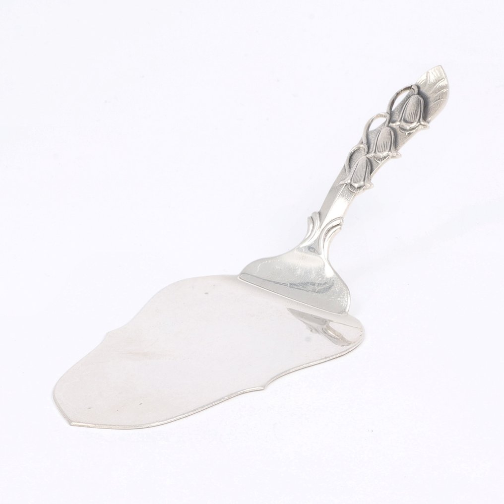 Fa. Arie Mesker & Zn. - Lelietje-van-Dalen - Πιατέλα κέικ - .835 silver - 1950-1960 #1.0