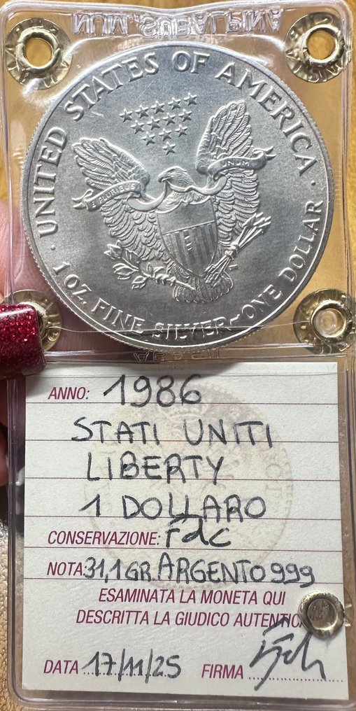 Estados Unidos. 1 Dollar 1986 "Liberty"  (Sem preço de reserva) #2.1