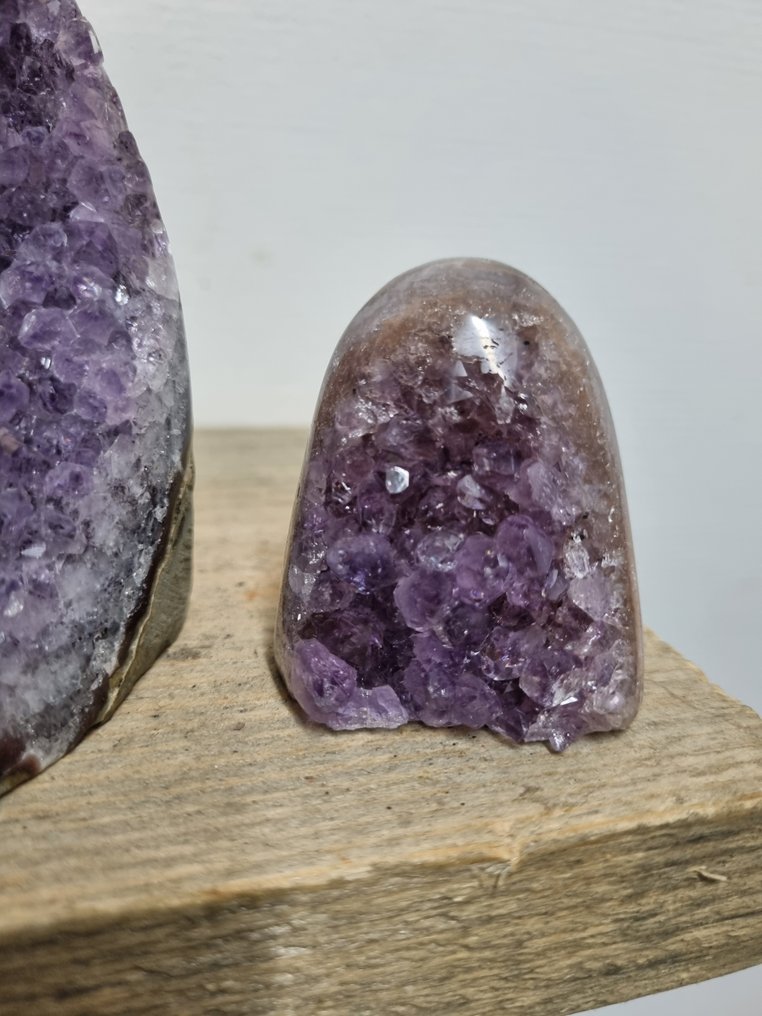 HQ 紫水晶，抛光边缘，尺寸为13.3 - 5.7 厘米- 1082 g - (2) #2.1