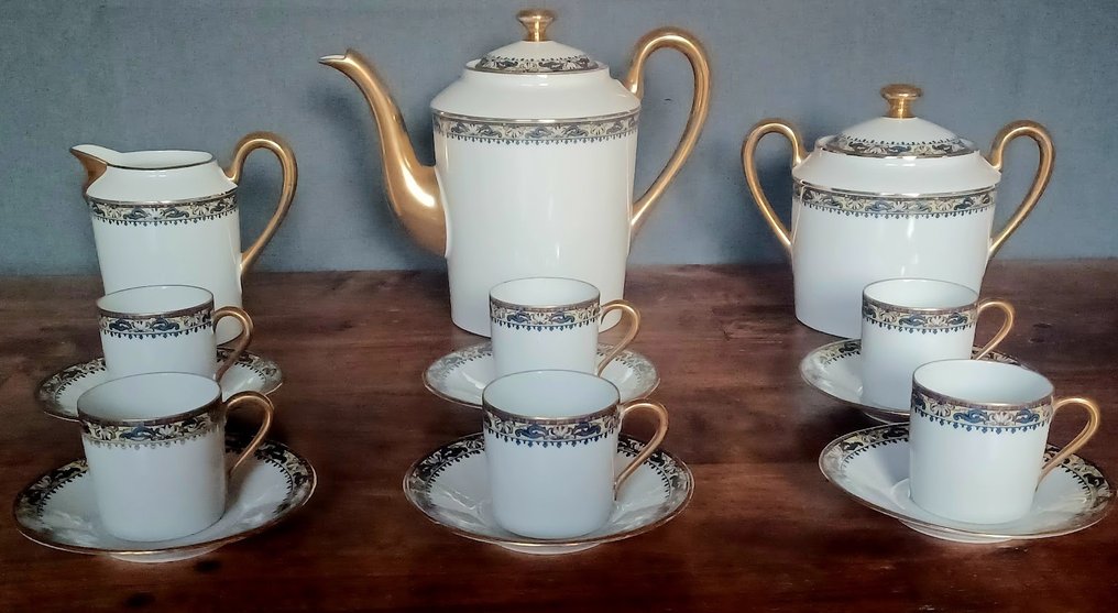 Lefort & Cie Limoges - Set da caffè (9) - Porcellana #1.0