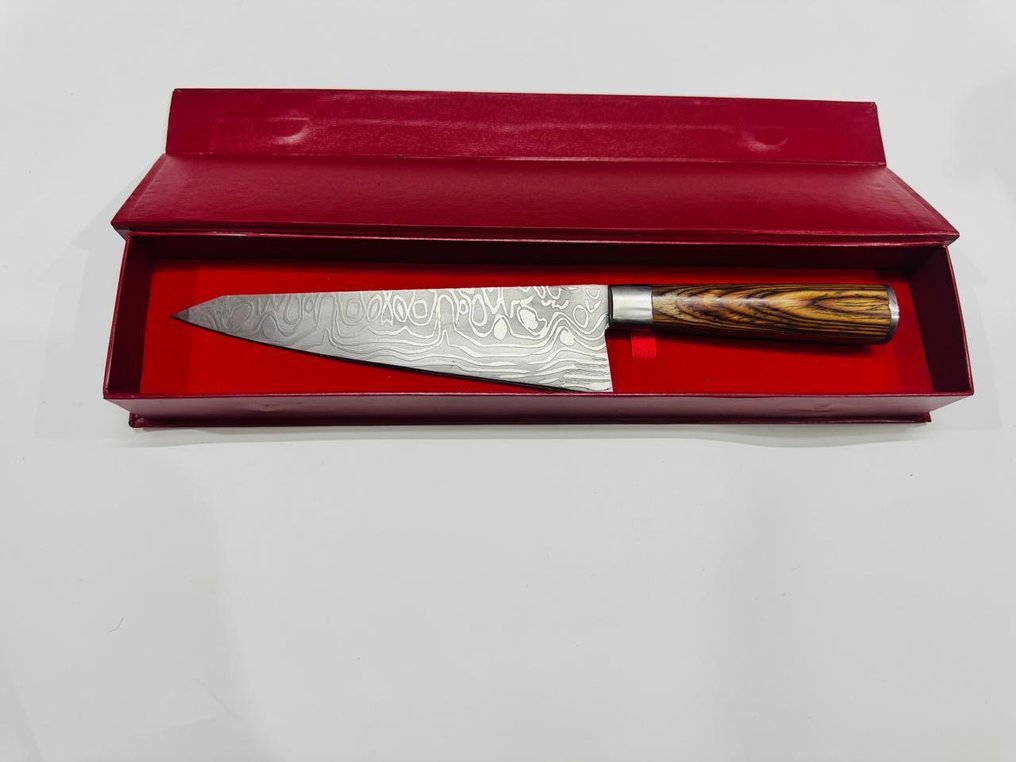 厨刀 - Nakiri bōchō -  日本菜刀（0102） - VG 10钢材，少钢及异国木柄 - 日本 - 日本的 Nakiri 刀 #1.0