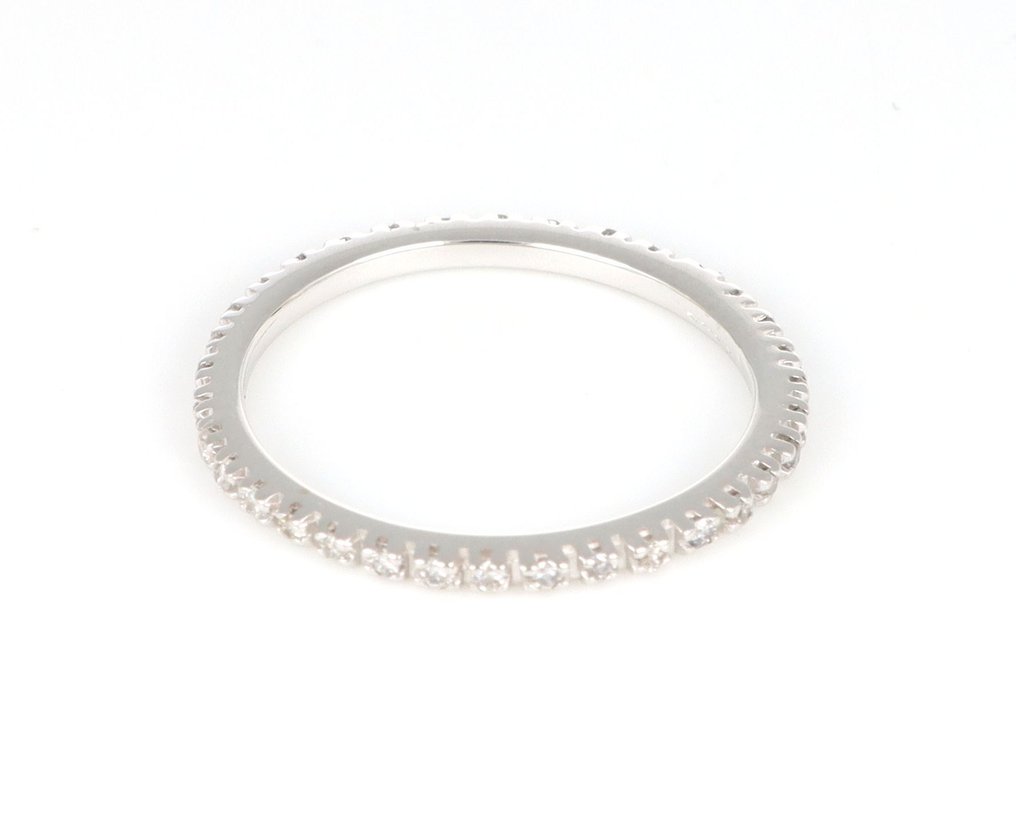 χωρίς τιμή ασφαλείας - Δαχτυλίδι - 18 καράτια Λευκός χρυσός -  0.20ct. tw. Διαμάντι (Φυσικό)  #1.0