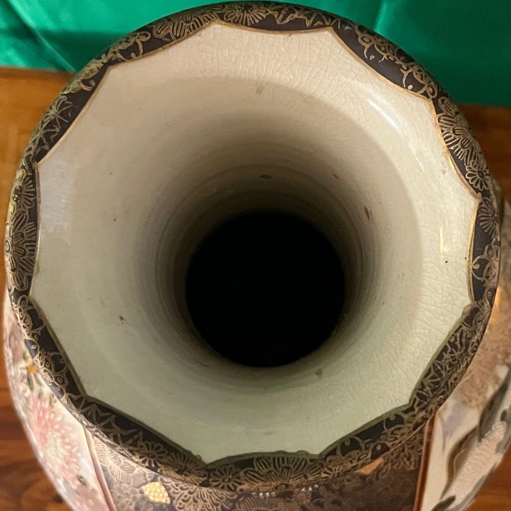 花瓶 - 陶瓷 - 日本 - 日本九谷“连山” #3.2