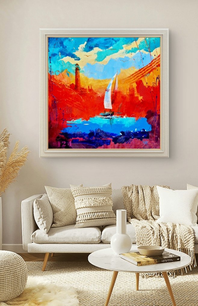 Onofre Alarcón - "Mediterranean Sunset" #124- XL NO RESERVE #1.0