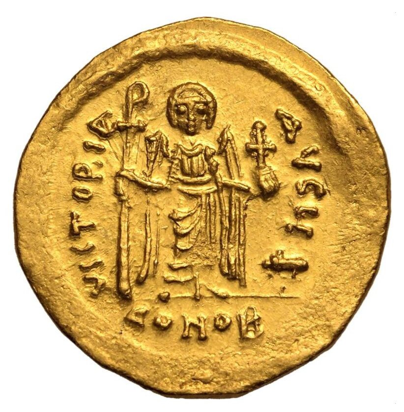 罗马帝国. 弗卡斯（ 602-610）. Solidus Konstantinopel 603-607 AD #1.0