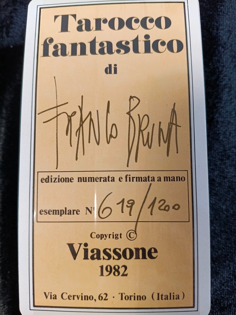 Franco Bruna - Tarot cards - Raro Tarocco 78 carte N° 619/1200 - Laminated cardboard #2.1