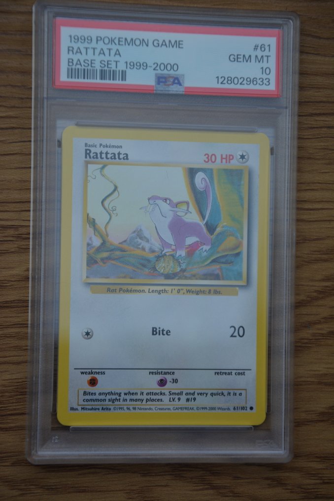 Pokémon - 1 Graded card - Rattata 61 - PSA 10 - WOTC - Base set #2.1