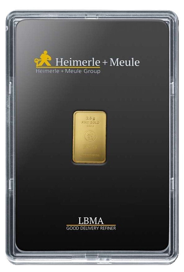 2,5 gram - Guld 999 - Heimerle + Meule - Forseglet #1.0