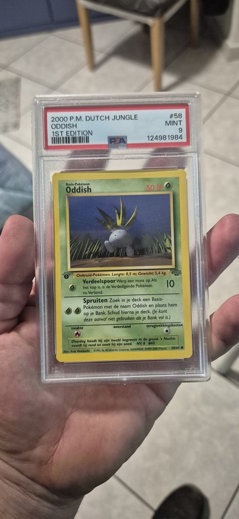 Pokémon - 1 Graded card - Oddish 58 First edition - PSA 9 - WOTC #2.1