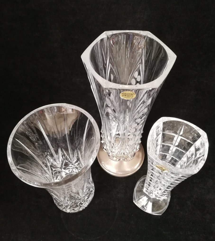 Cristal d'Arques - Vas (3)  - Cristal, Metallo argentato #3.2