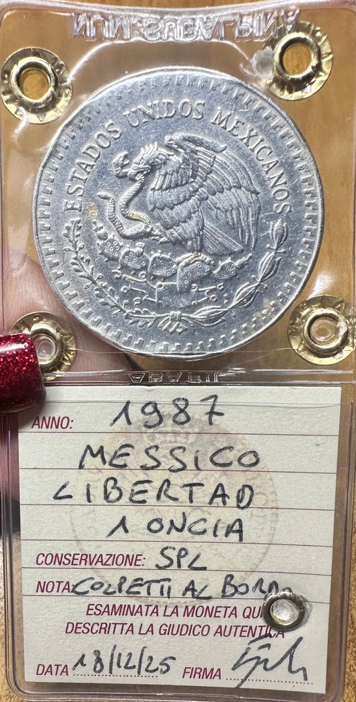 墨西哥. 1 Onza 1987 Libertad, 1 Oz .999  (没有保留价) #2.1