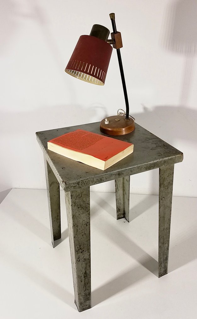 Σκαμνί - Καρέκλα εργαστηρίου τομέα FIAT - Χάλυβας - Βιομηχανικός σχεδιασμός 1960 #3.2