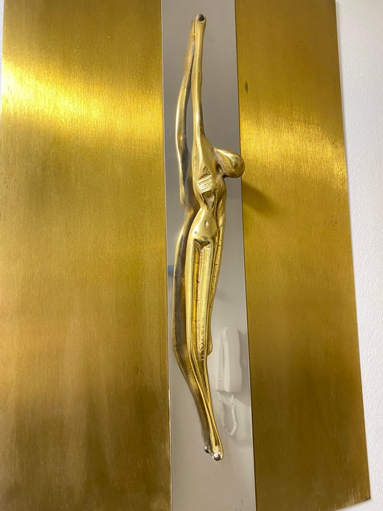 Studio EF - Otello Ciullini - Γλυπτό, Cristo - 59 cm - Ορείχαλκος, Γυαλί - 1980 #4.3