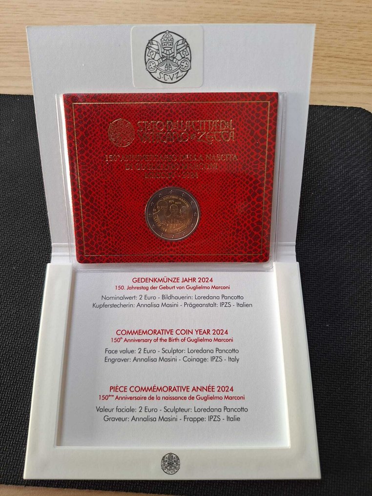 Βατικάνο. 2 Euro 2024 "Guglielmo Marconi" (χωρίς τιμή ασφαλείας) #3.2