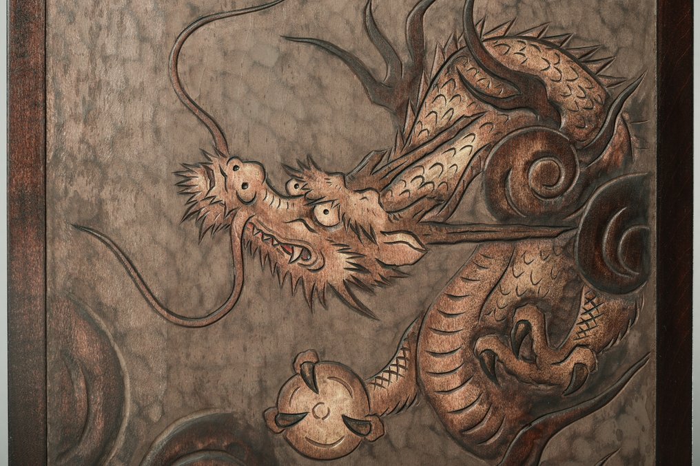 Πλάκα Δράκου από τον Mogi Fumio (茂木文雄) - Τέχνη των Αγροτών - Πλάκα - Ξύλο #3.2