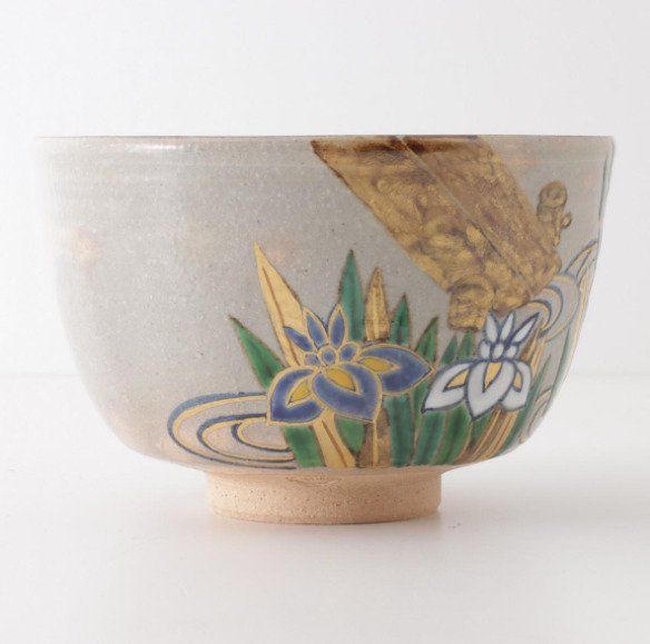 Hanabusa Mine - Μπολ τσαγιού - Κεραμικό - Kyoyaki / στυλ Kenzan #4.3