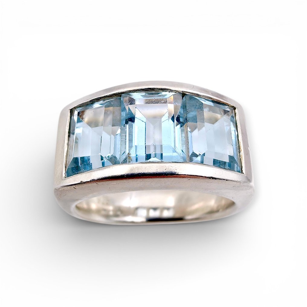 Senza prezzo di riserva - Anello Argento - Topaz (Certificato) #1.0