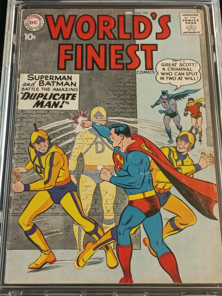 World's Finest Comics #106 - EGC 8.6 - The Duplicate Man! - 1 Graded comic - EO - 1960 #2.1