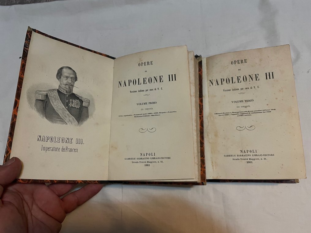 AA.VV. - Opere di  Napoleone III - Il tentato suicidio di Napoleone nel 1814 - Napoleone Il Grande - - 1861 #1.0