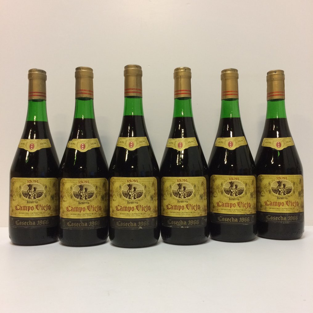 1966 Bodegas Campo Viejo - Rioja Reserva - 6 Flasker  (0,75 l) #1.0