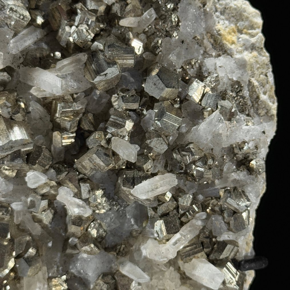 无底价 - 精彩的黄铁矿与立方方解石一对 水晶簇配有定制底座- 2800 g - (2) #4.3