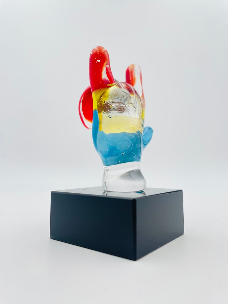 Guidotti - Sculpture, Mano con foglia d’Oro e argento. - 8 cm - Murano glass - 2025 #4.3