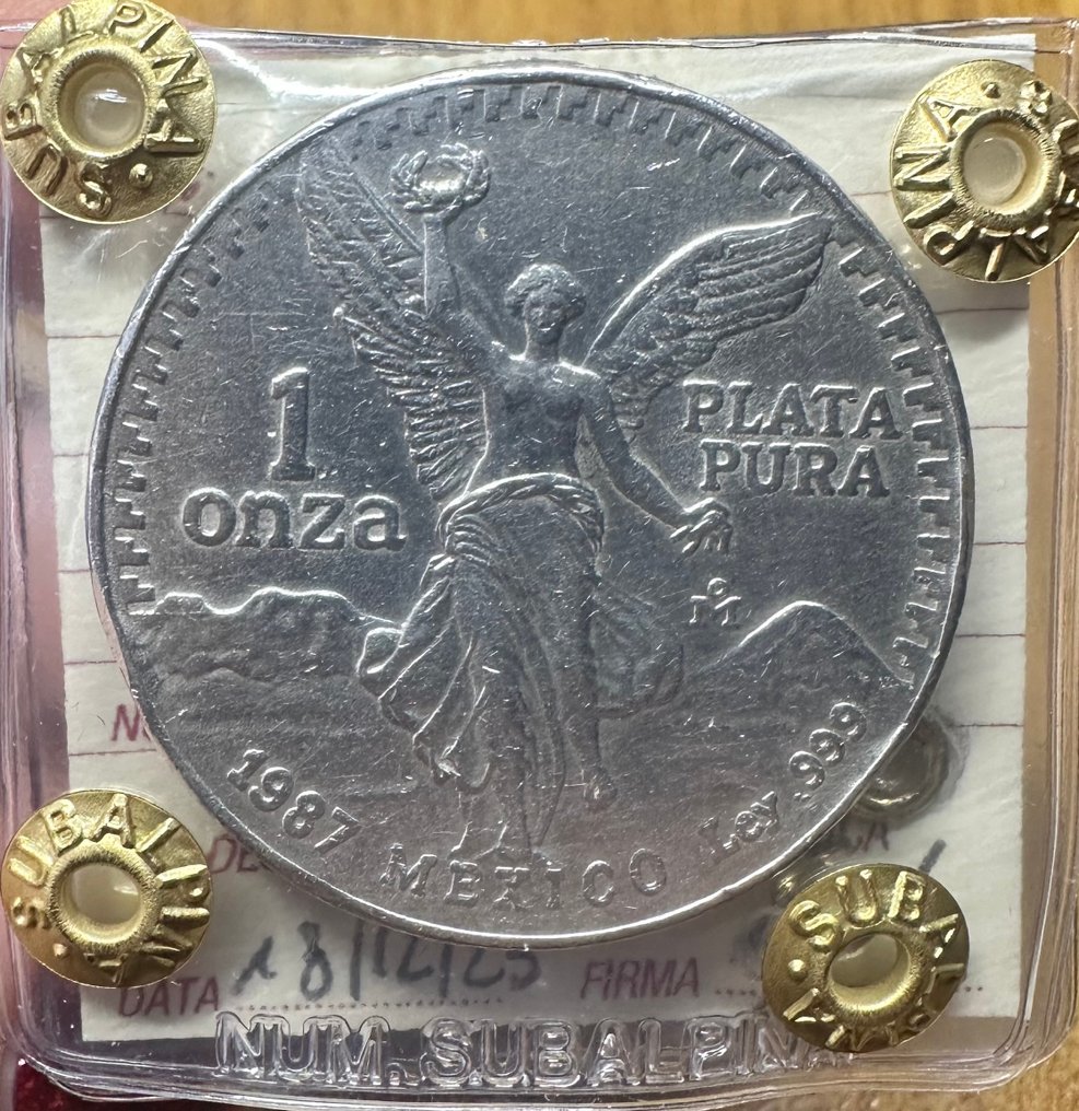 墨西哥. 1 Onza 1987 Libertad, 1 Oz .999  (没有保留价) #1.0
