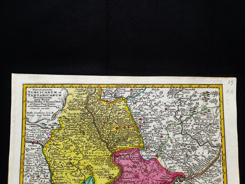 欧洲 - 东北欧 / 乌克兰 / 克里米亚 / 保加利亚 / 罗马尼亚 / 黑海 / 土耳其; Matthaus Seutter - Nova et Accurata Turcicarum et Tartaricarum Provinciorum - 1721-1750 #2.1