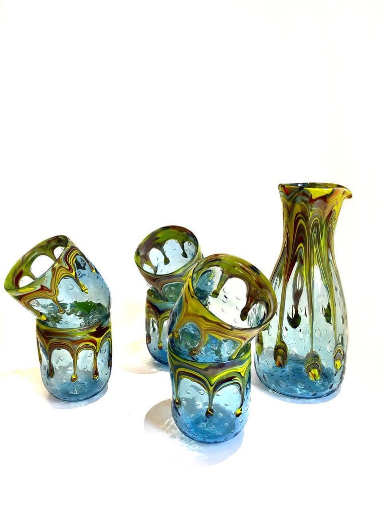 Ribes Atelier - Maryana Iskra - Σετ ποτού (7) - Γυαλί Murano - φτιαγμένο από έναν άνδρα στη Βενετία #1.0