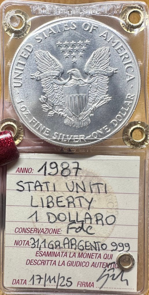 Estados Unidos. 1 Dollar 1987 "Liberty"  (Sem preço de reserva) #2.1