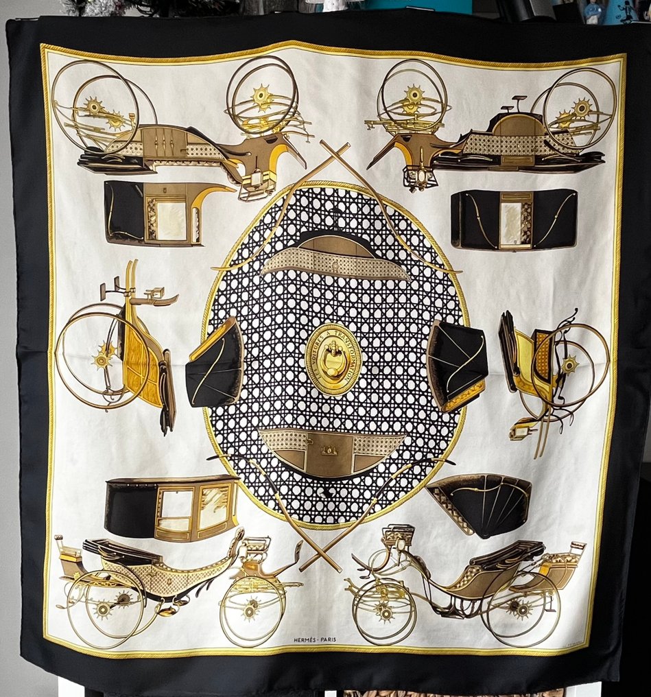 Hermès - Les Voitures A Transformation by Françoise de la Perrière - Sciarpa #1.0